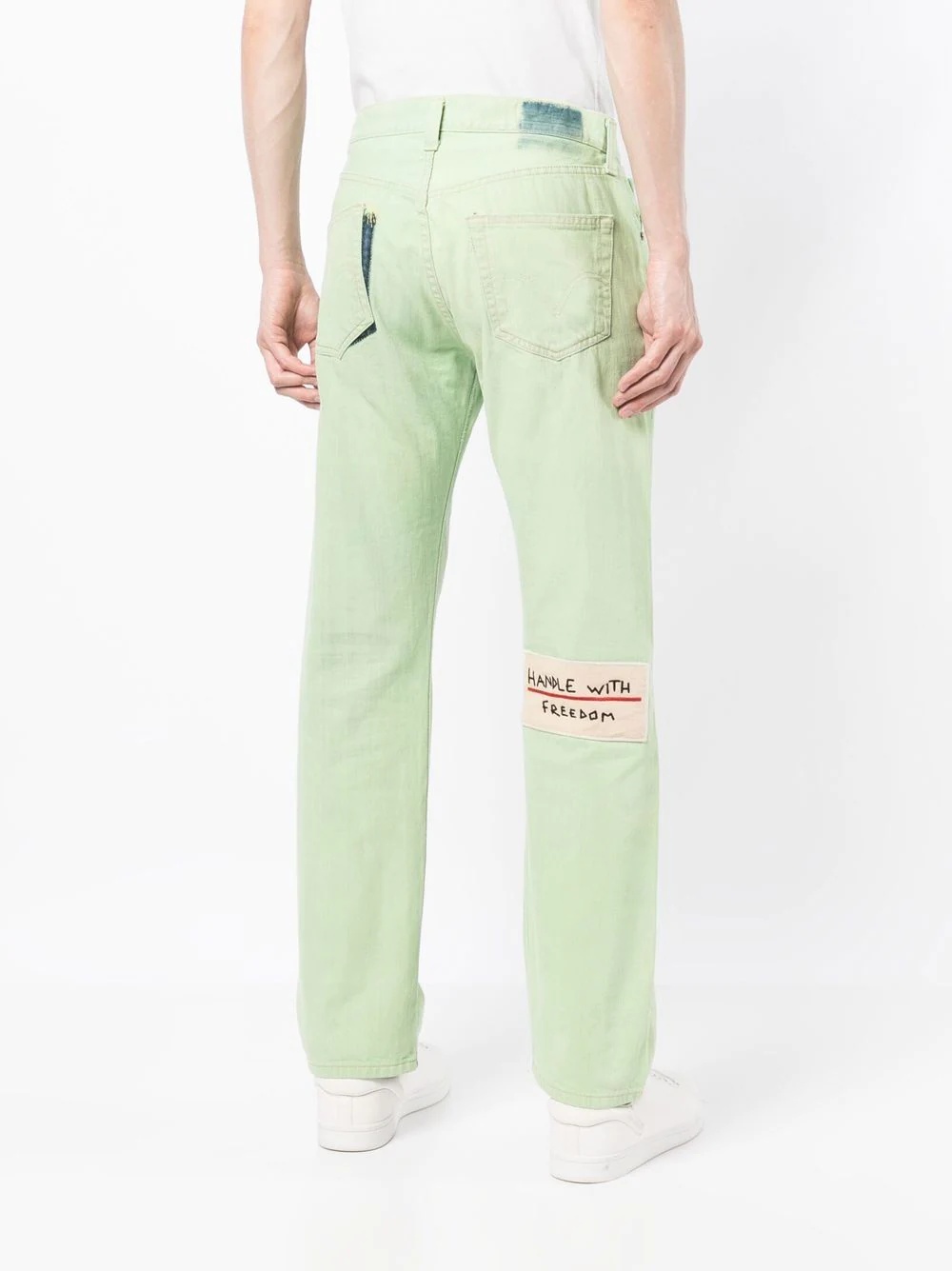 mid-rise straight-leg jeans - 4