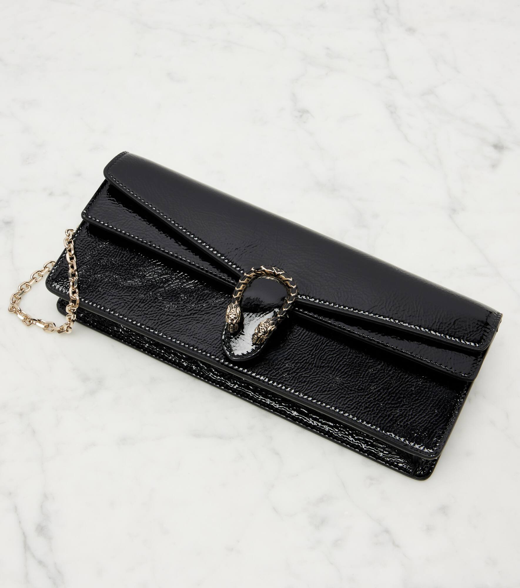 Dionysus patent leather clutch - 6