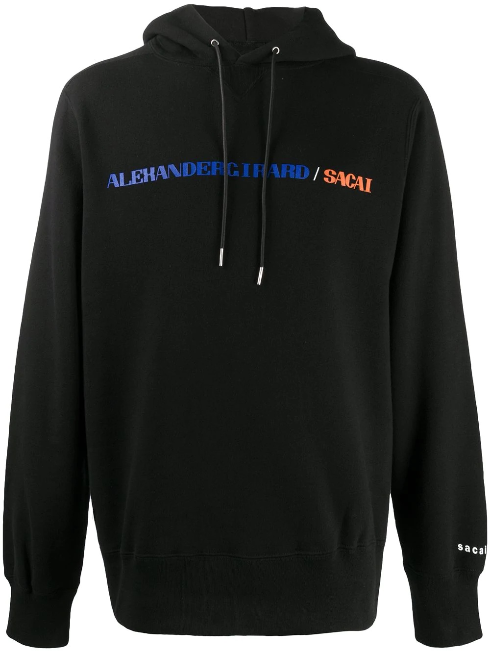 logo print hoodie  - 1