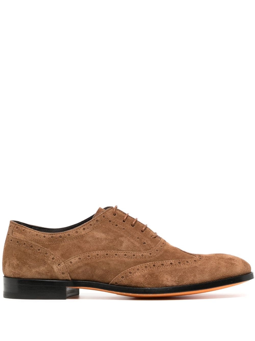 leather suede brogues - 1