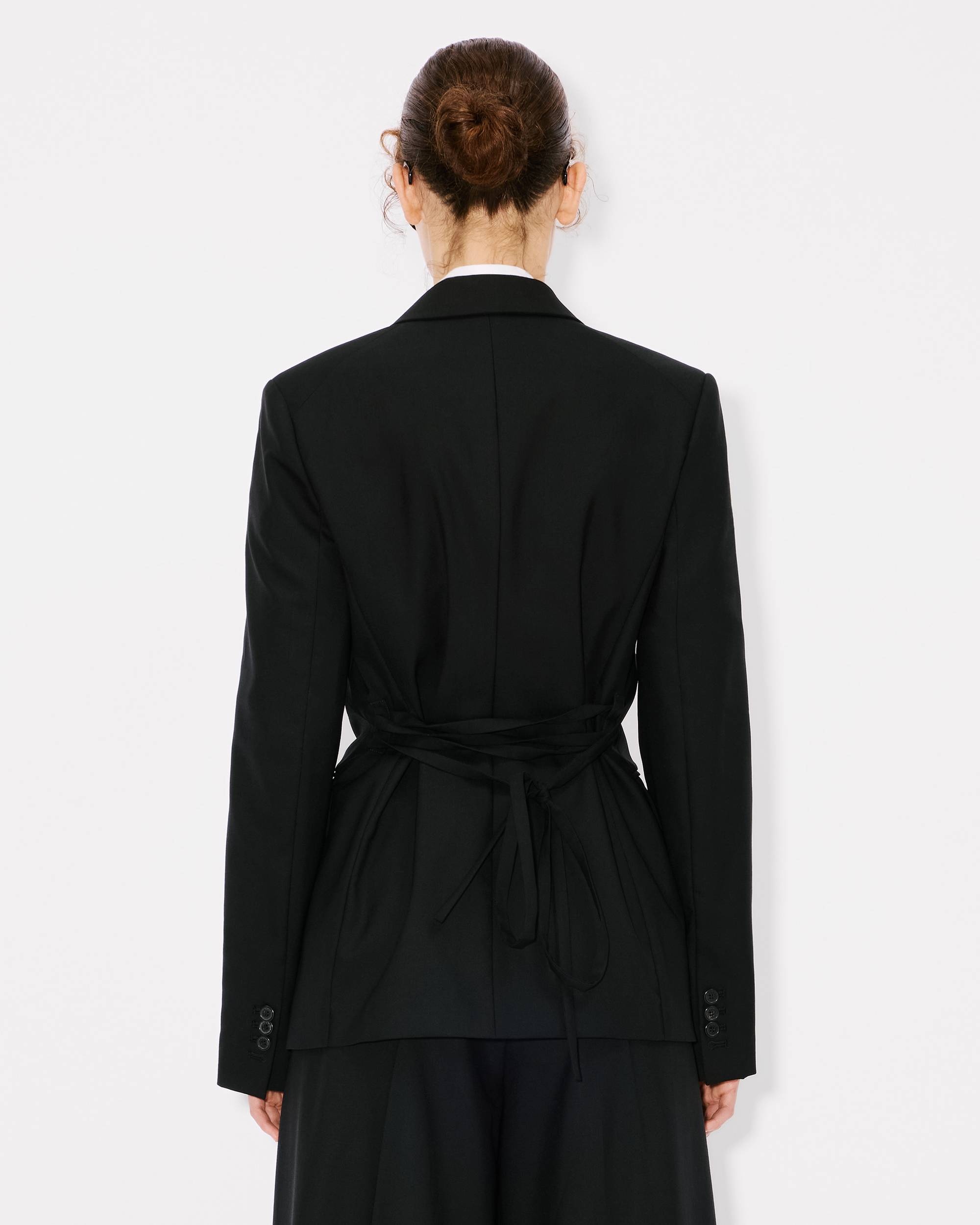 Waisted blazer in virgin wool - 5