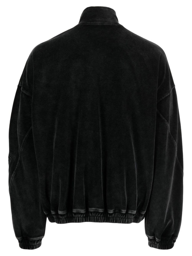 Alexander Wang logo-embossed cotton jacket outlook