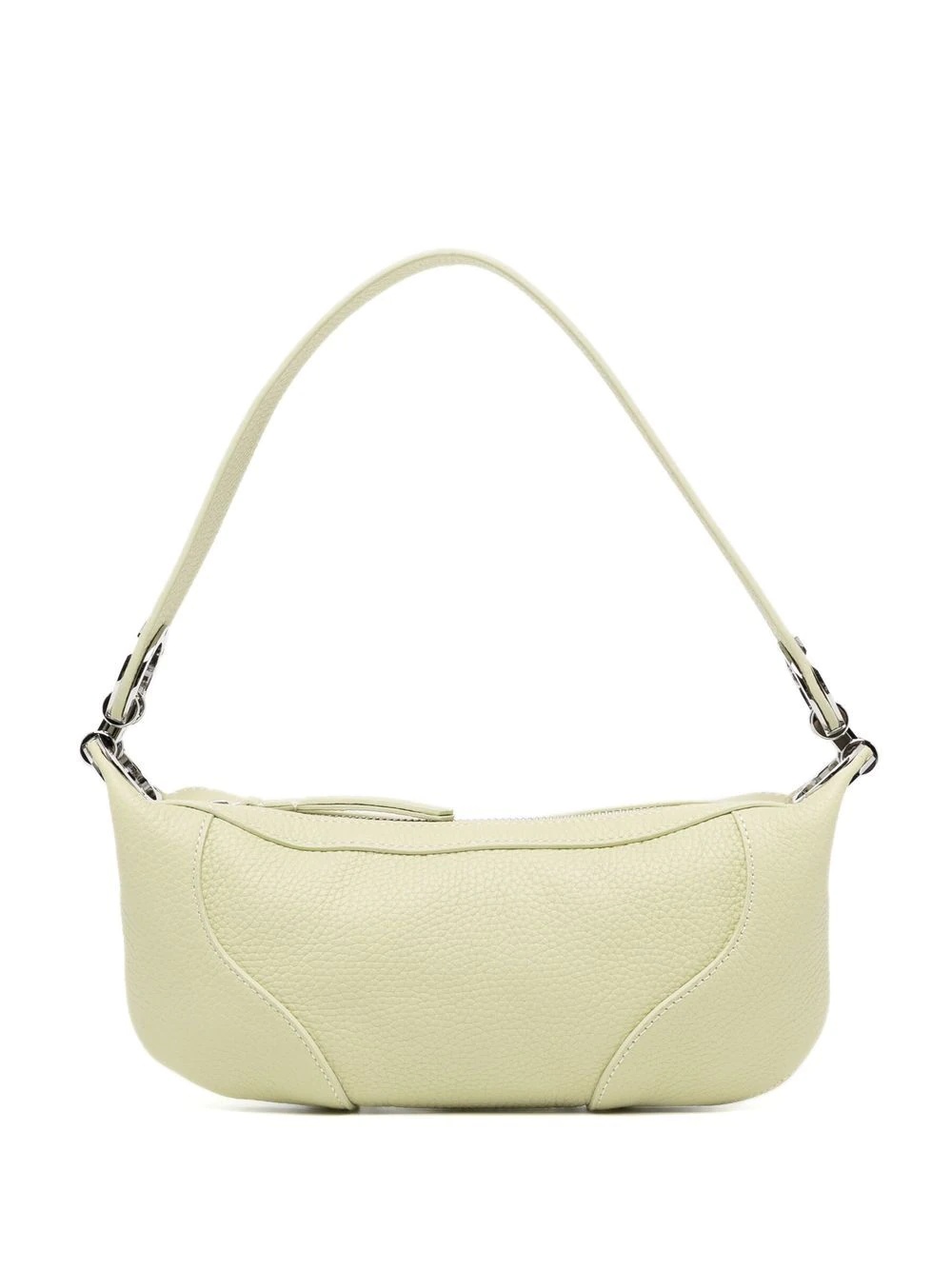 zip-up leather shoulder bag - 1