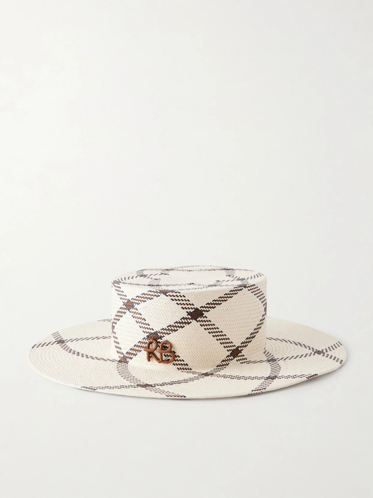 Striped Straw Hat - 1