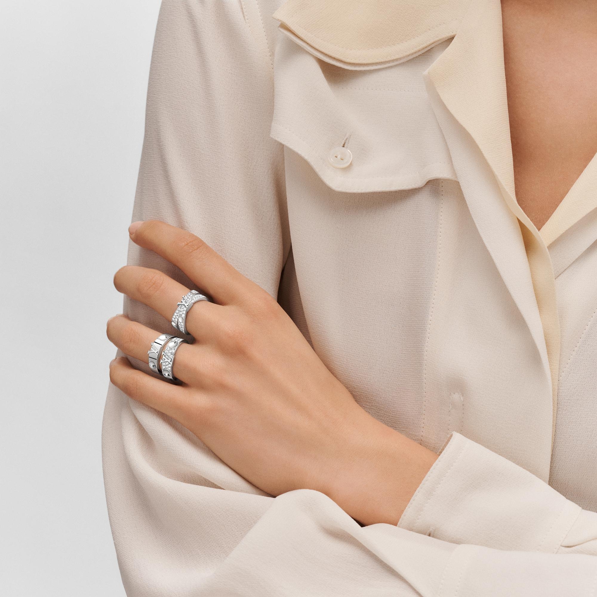Empreinte Ring, White Gold And Diamonds - 5