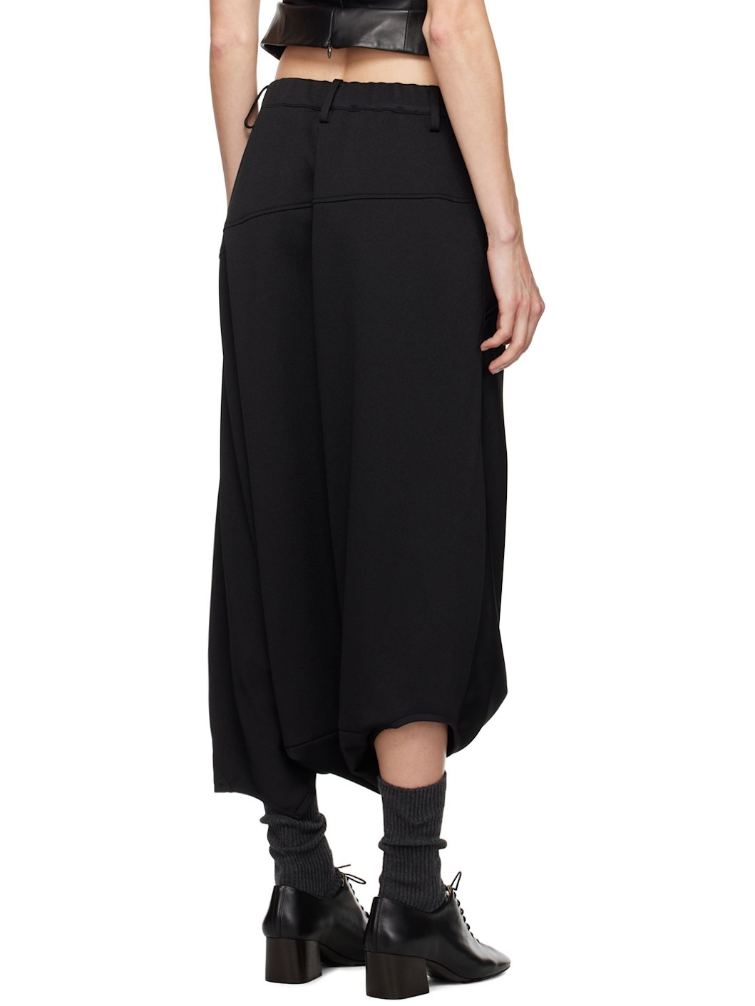 Black R-Paneled Lounge Pants - 3