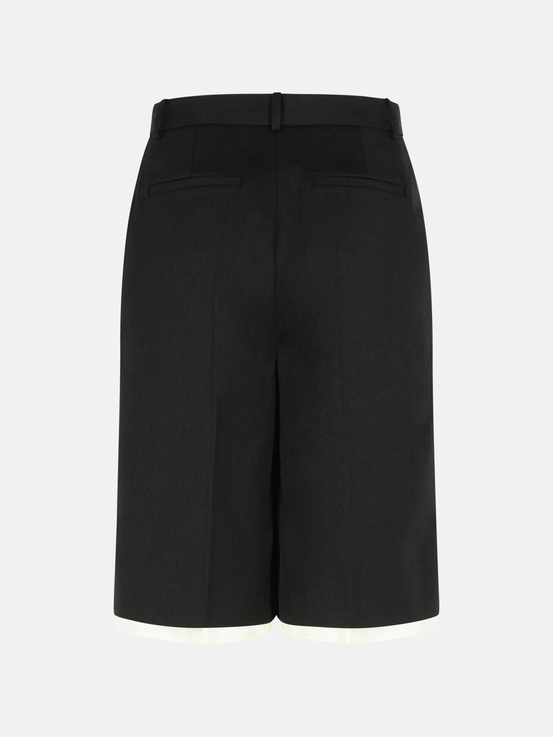 RÓHE BERMUDA SHORTS IN BLACK VIRGIN WOOL BLEND outlook