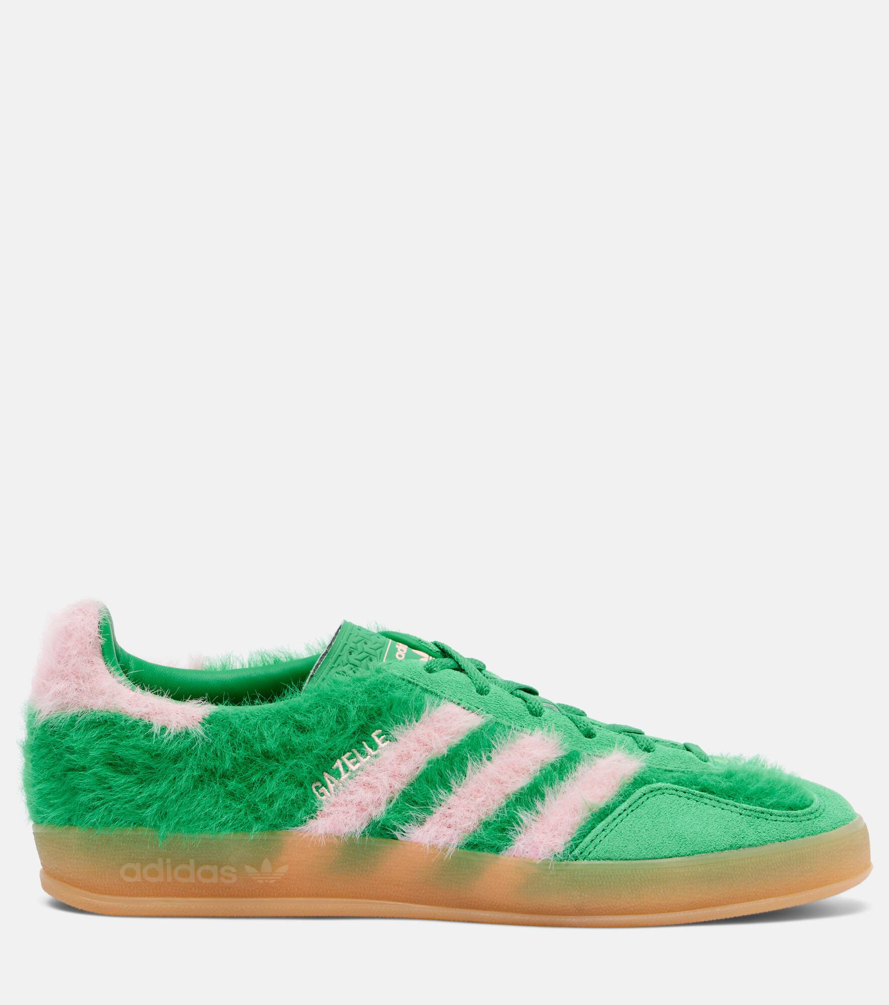 Gazelle Indoor suede-trimmed sneakers - 4
