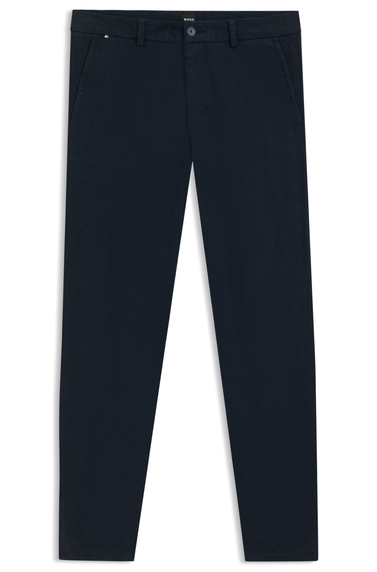 SLIM-FIT TROUSERS IN STRETCH-COTTON TWILL - 1