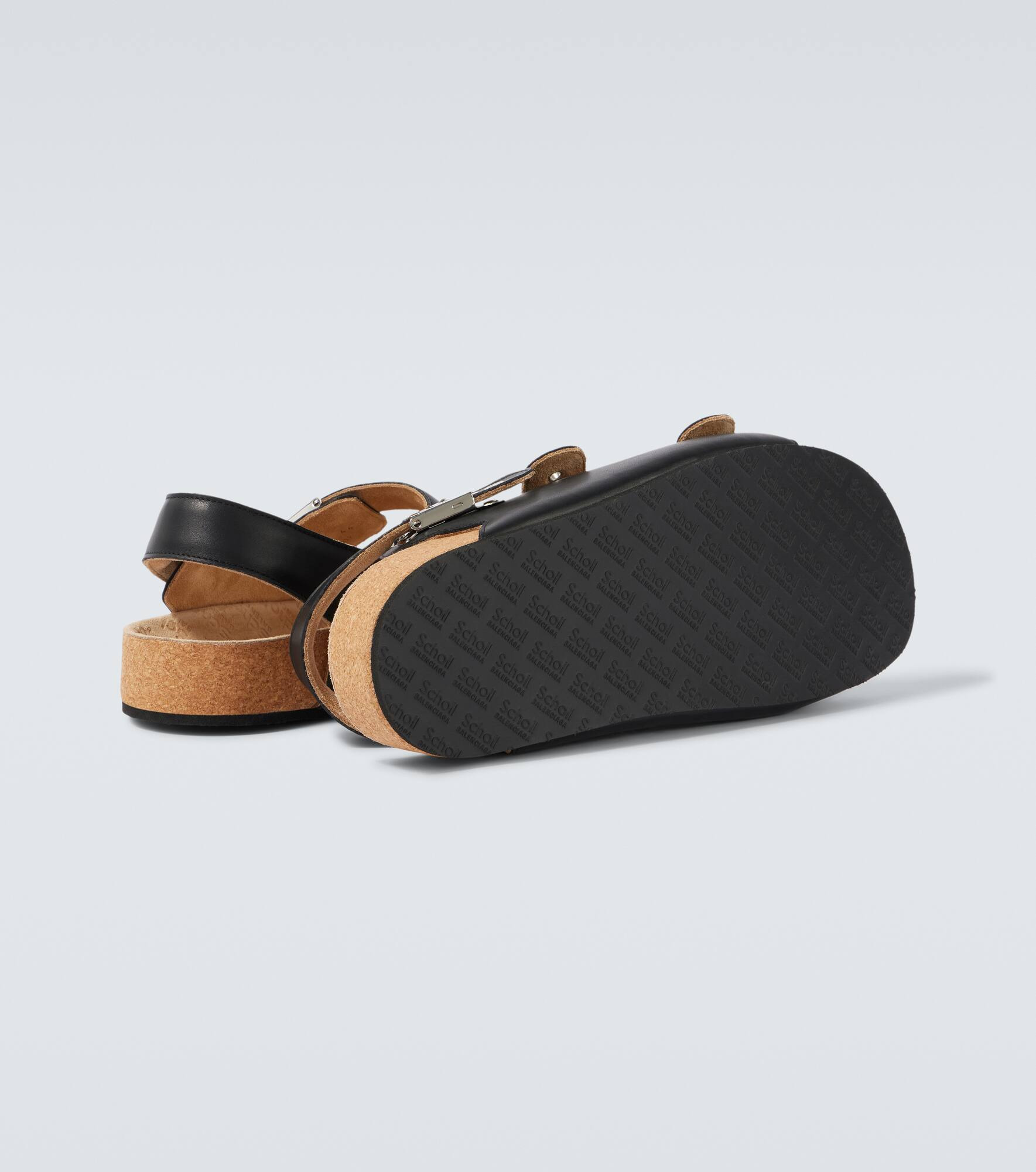 x Scholl leather sandals - 7