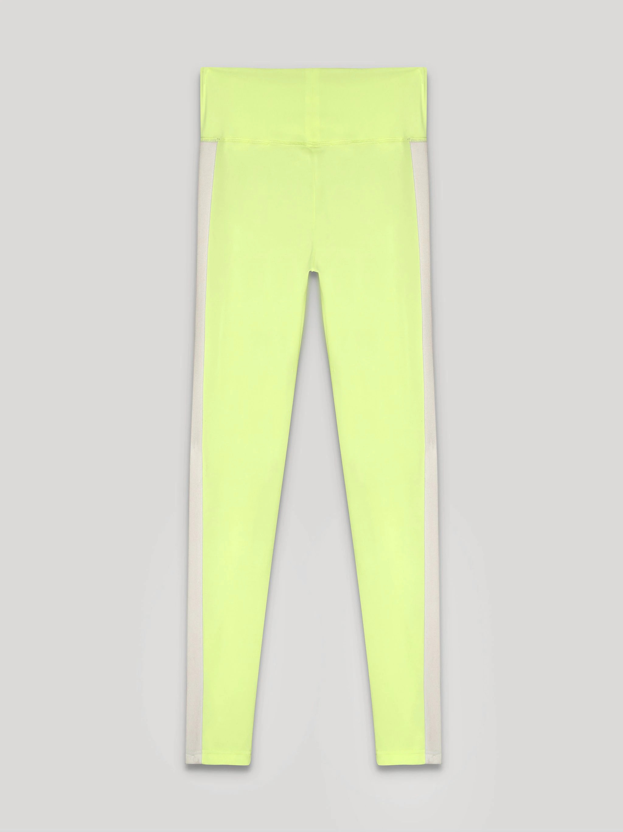 FLUO YELLOW TRACK LEGGINGS - 8