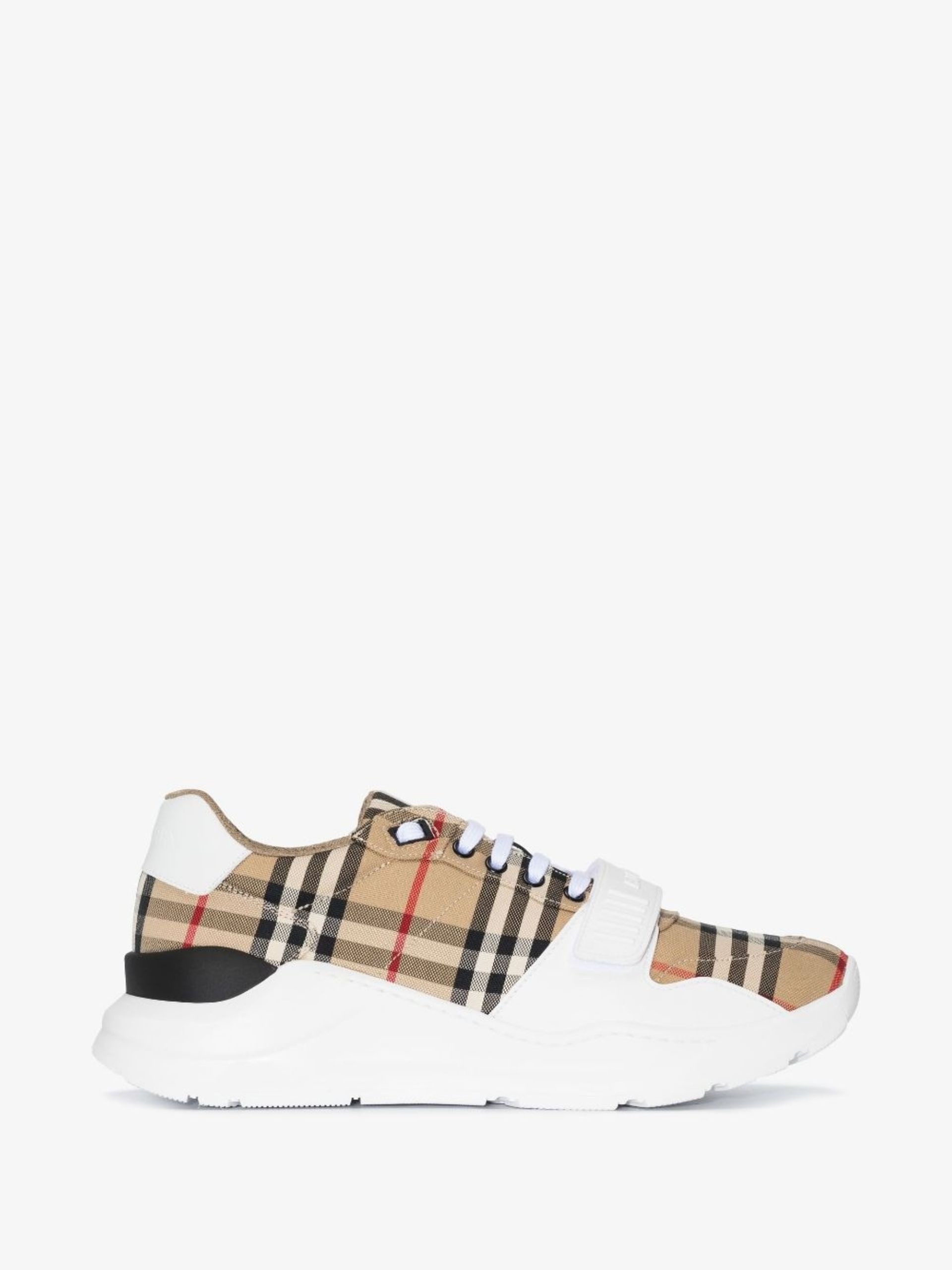 Neutral Vintage Check Low Top Sneakers - 1