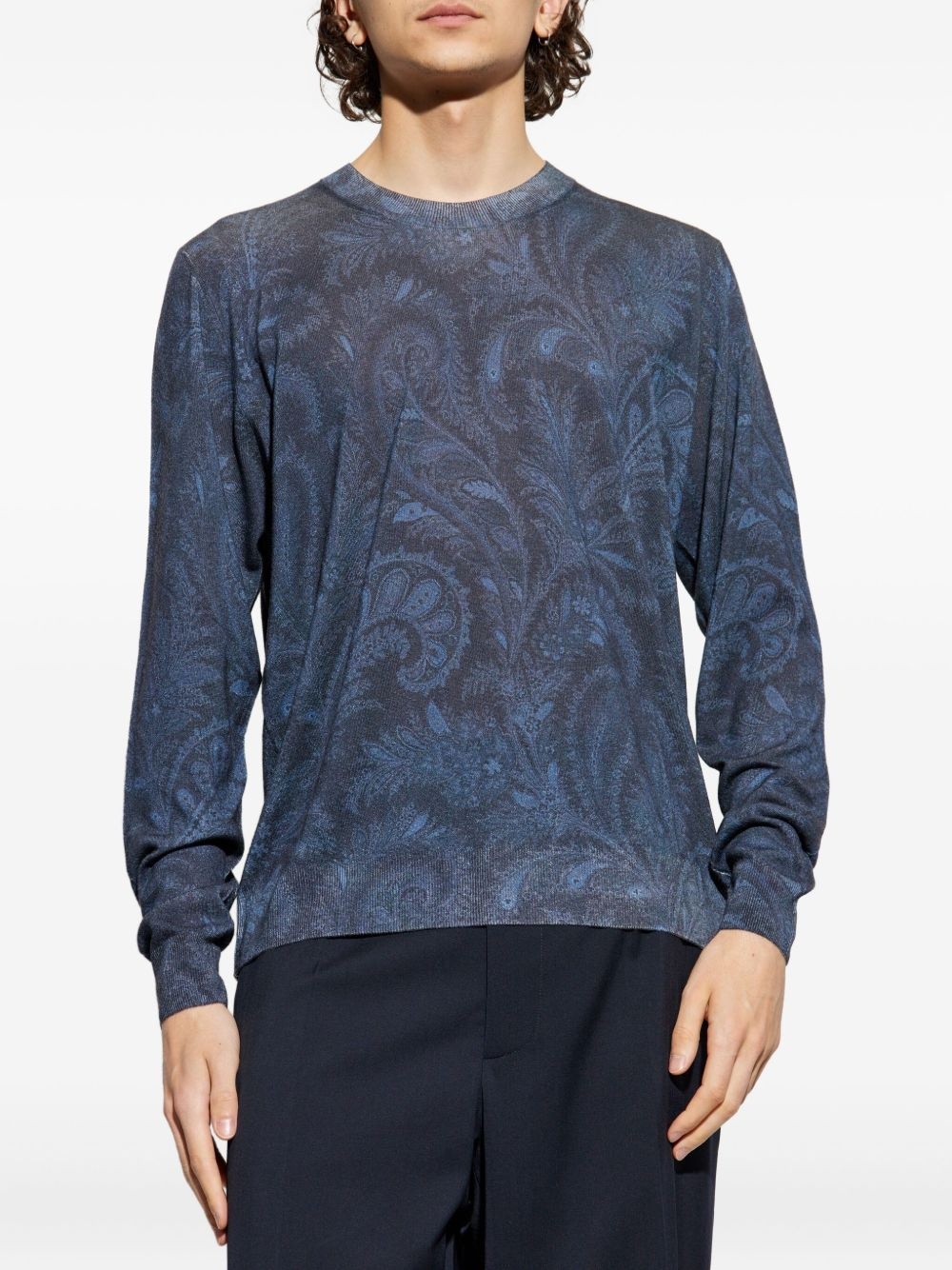 paisley-print sweater - 3