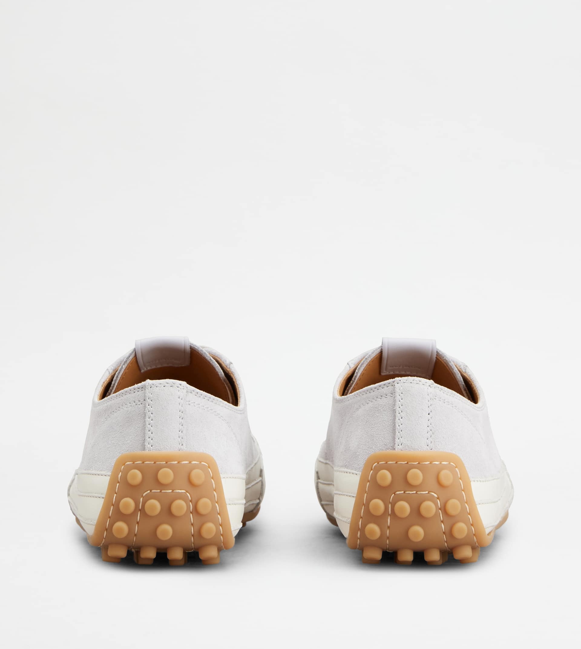 SNEAKERS IN SUEDE - GREY, OFF WHITE - 3
