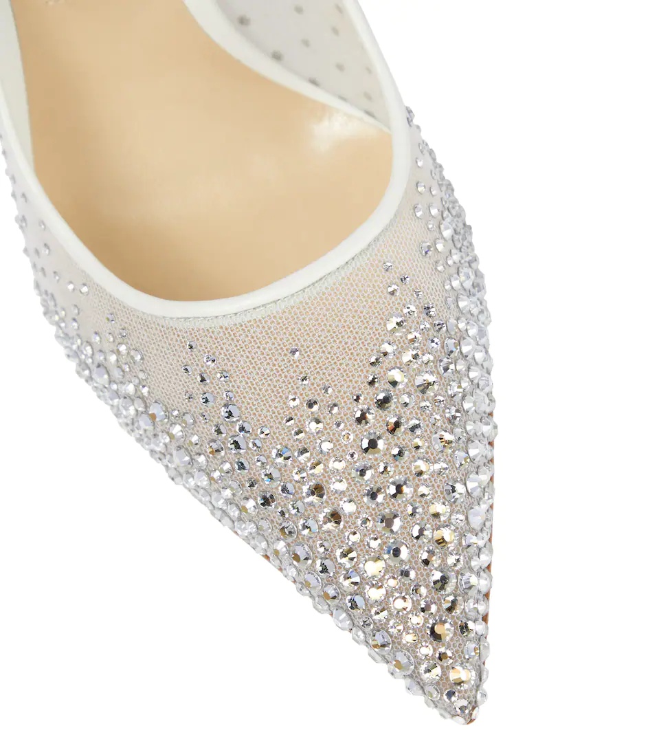 Love 100 crystal-embellished pumps - 6