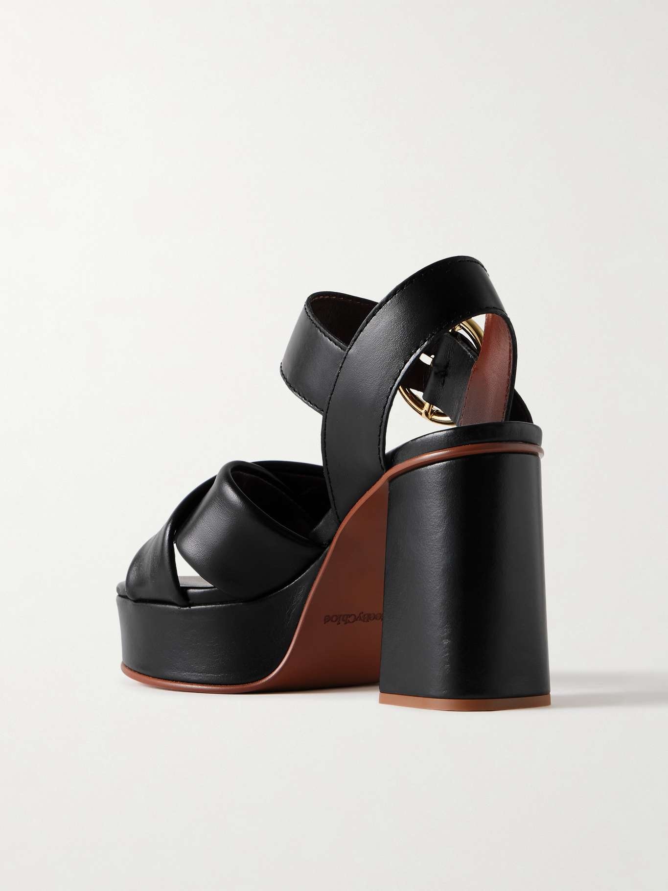 Lyna leather platform sandals - 3