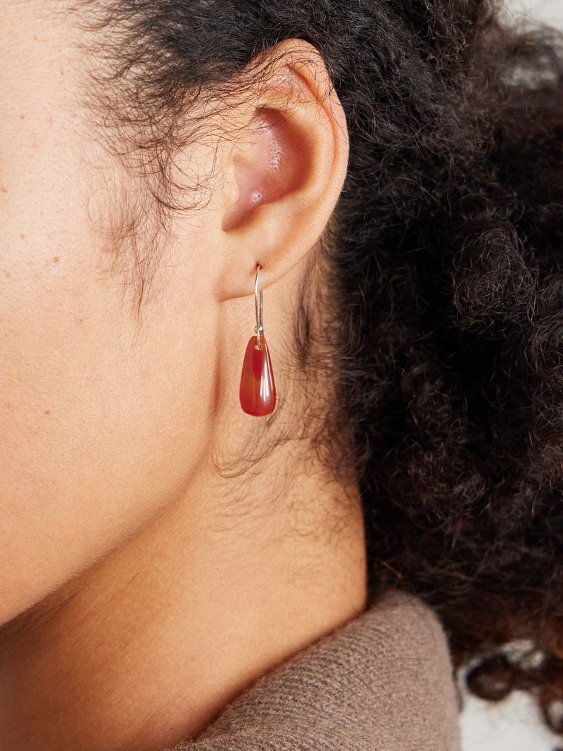 Sophie Buhai Droplet Silver-tone Carnelian Earrings outlook