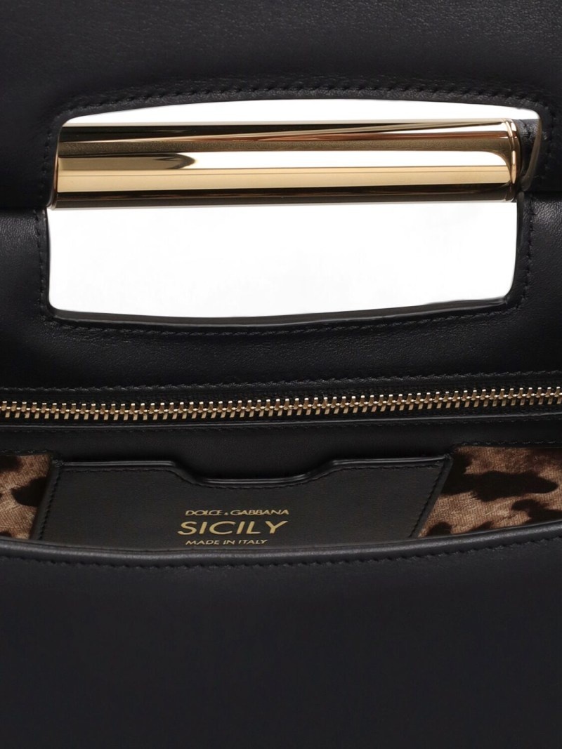 Sicily elongated leather top handle bag - 5