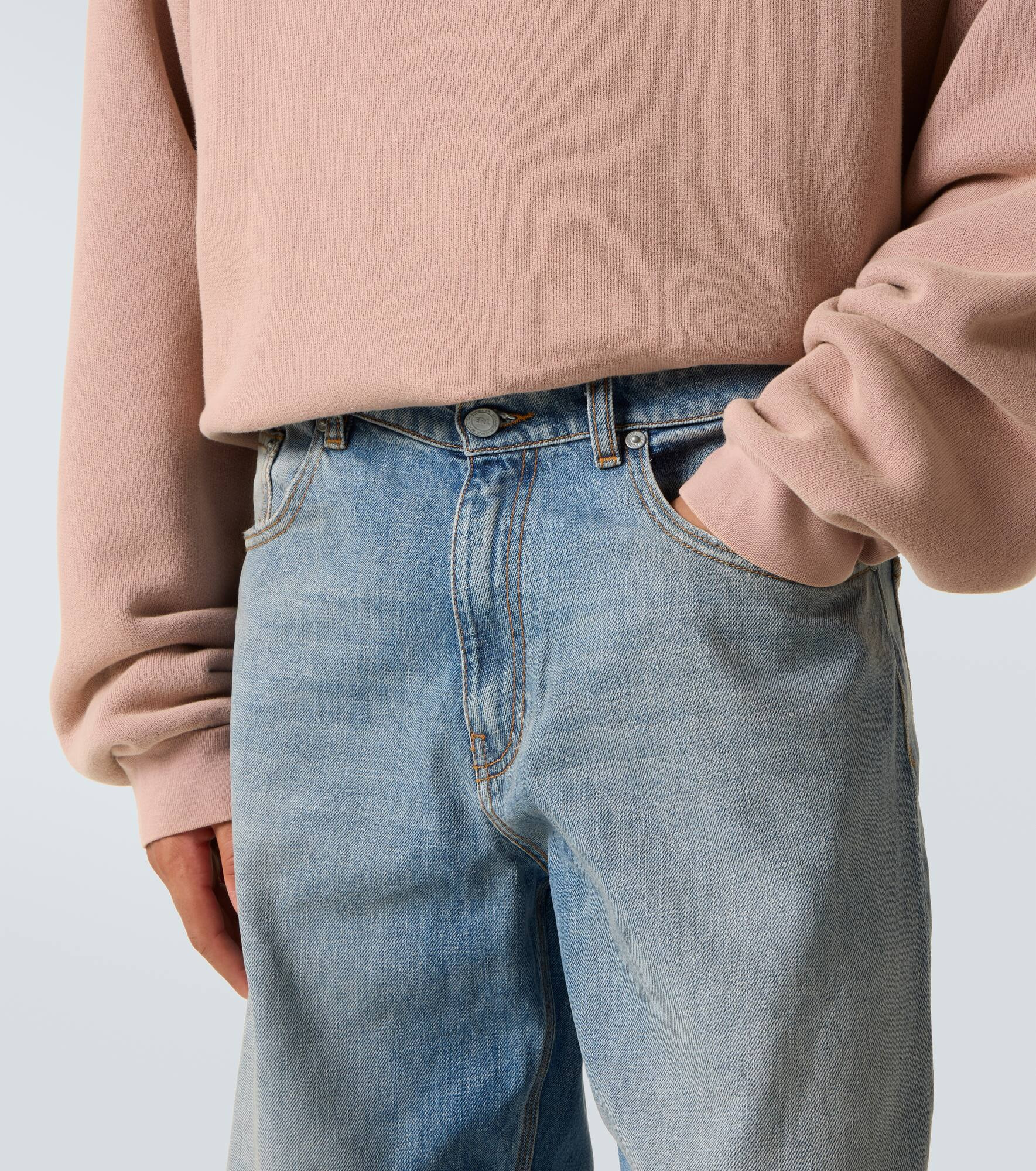 Mid-rise straight jeans - 5