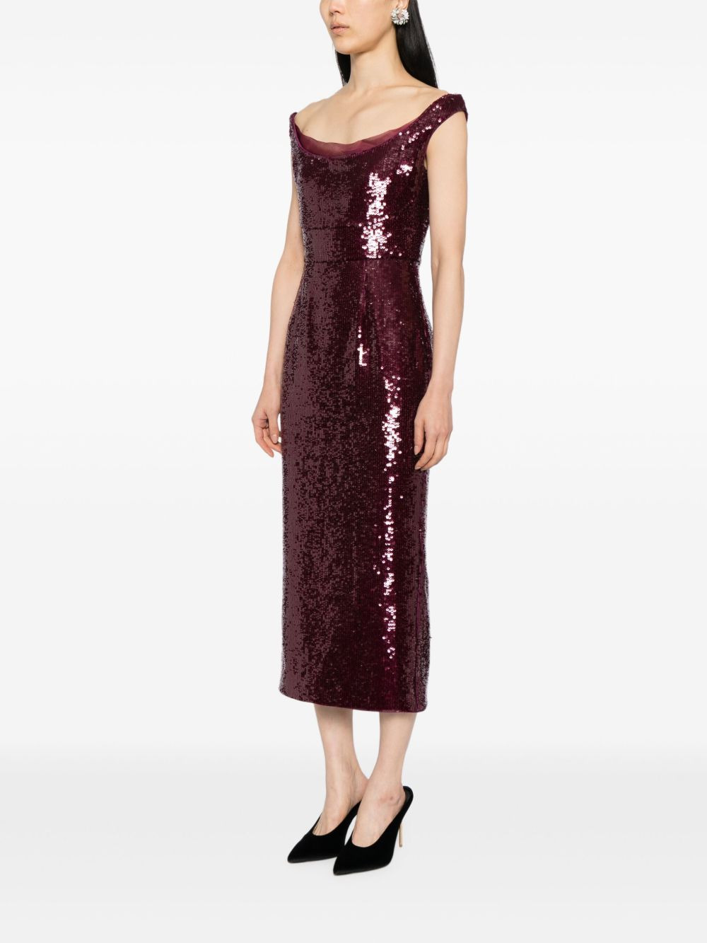 sequin midi dress - 3