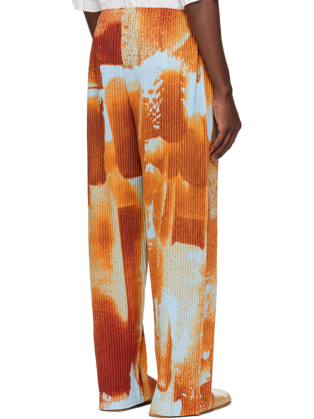 Orange & Blue Wind Walk Trousers - 3