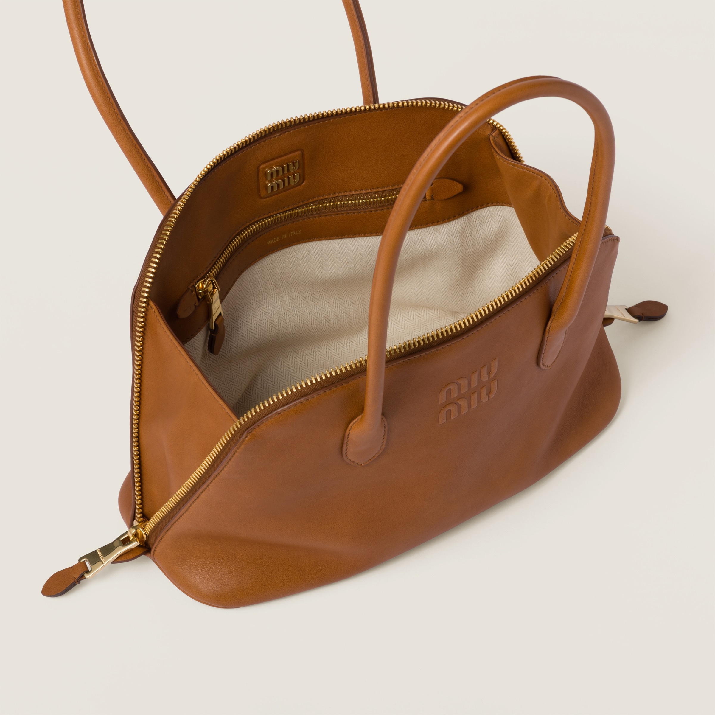 ハンドバッグ MiuMiu | Leather bag 5BA289_2CRM_F0046_V_OOO MiuMiu | Leather bag 5BA289_2CRM_F0046_V_OOO (MiuMiu