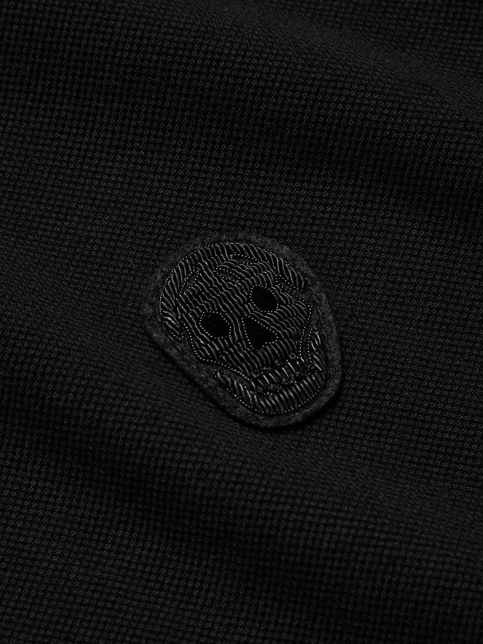 Logo-Appliquéd Cotton-Piqué Polo Shirt - 3