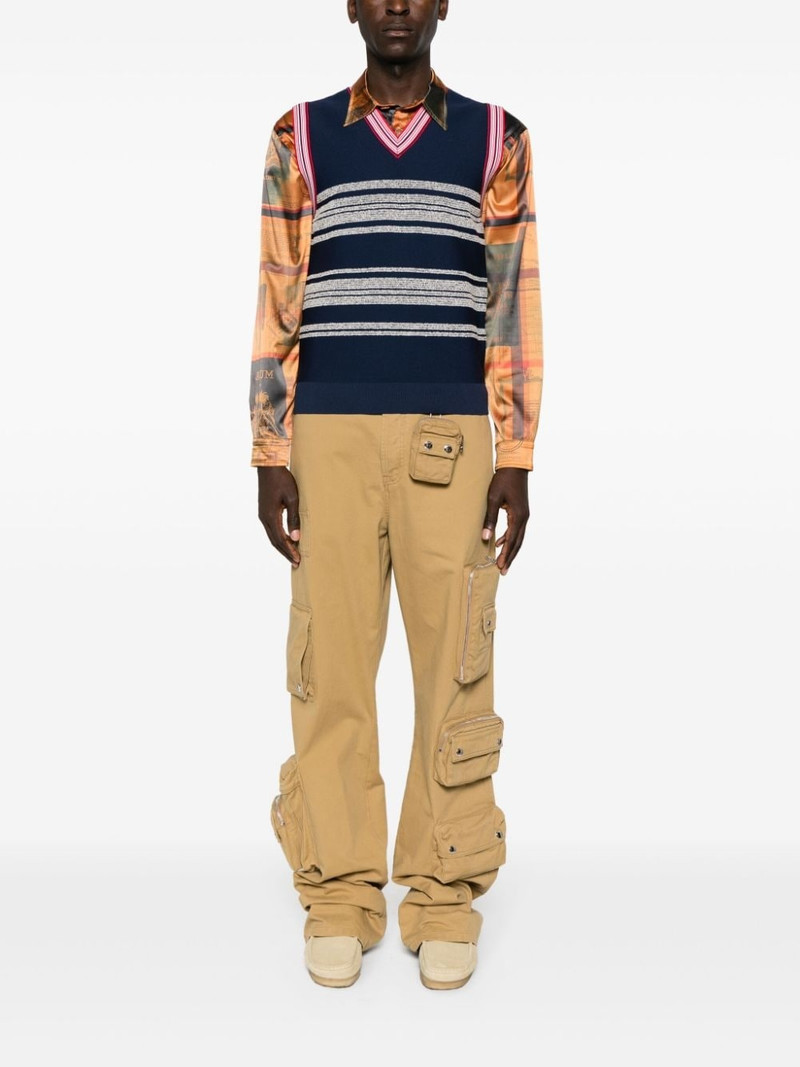 WALES BONNER Shade V-neck vest outlook