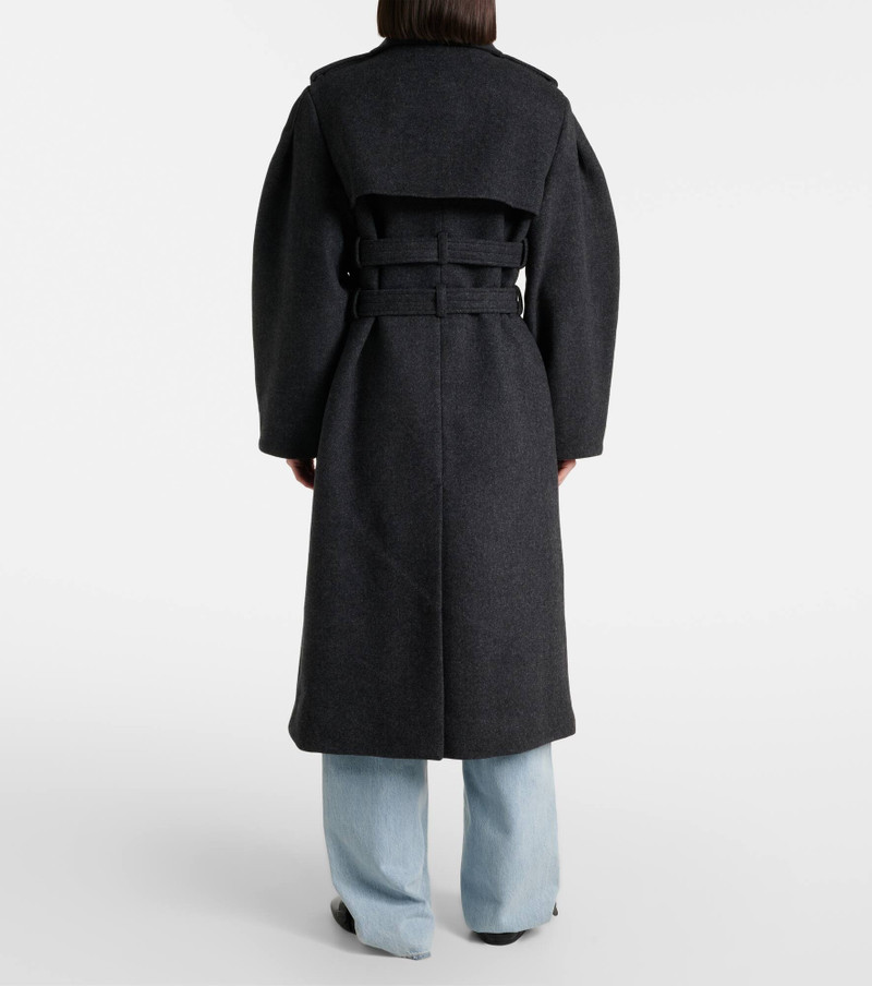 Belted wool and cashmere-blend coat 3