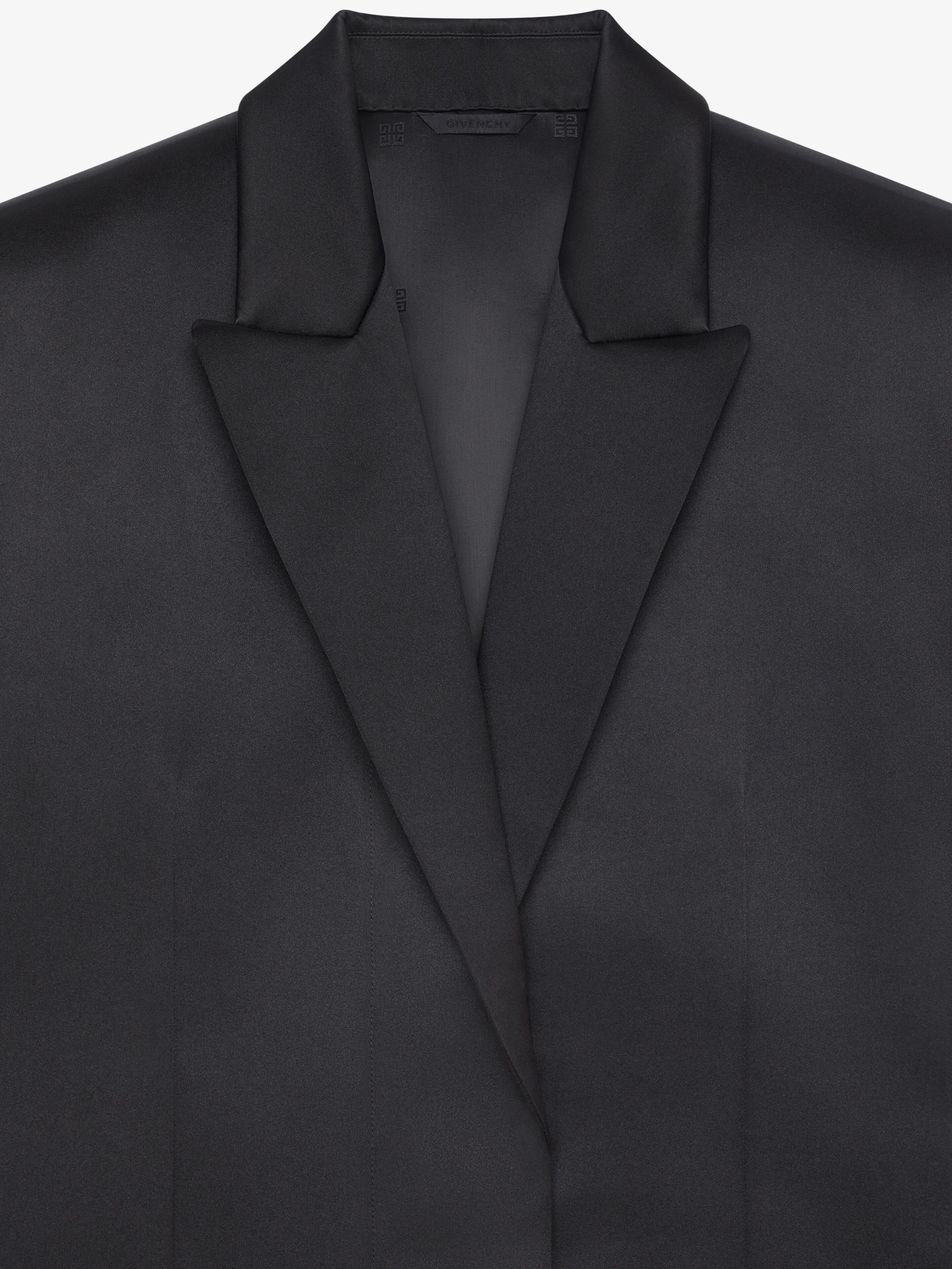 COAT IN SATIN WITH BELT - 5