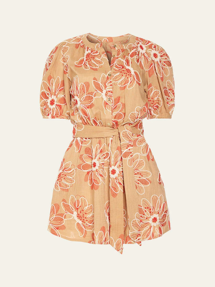 Selby Embroidered Mini Dress - 1