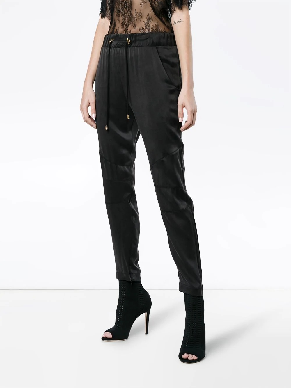 drawstring track pants - 3