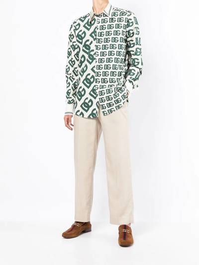 Dolce & Gabbana logo-print long-sleeve shirt outlook