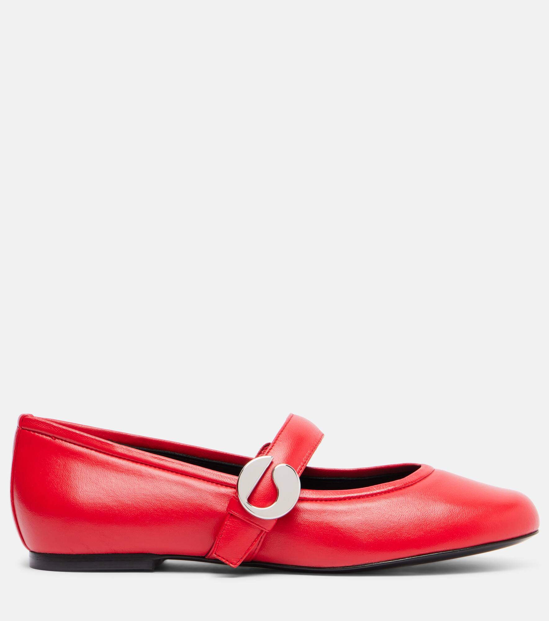 Belt leather Mary Jane flats - 4
