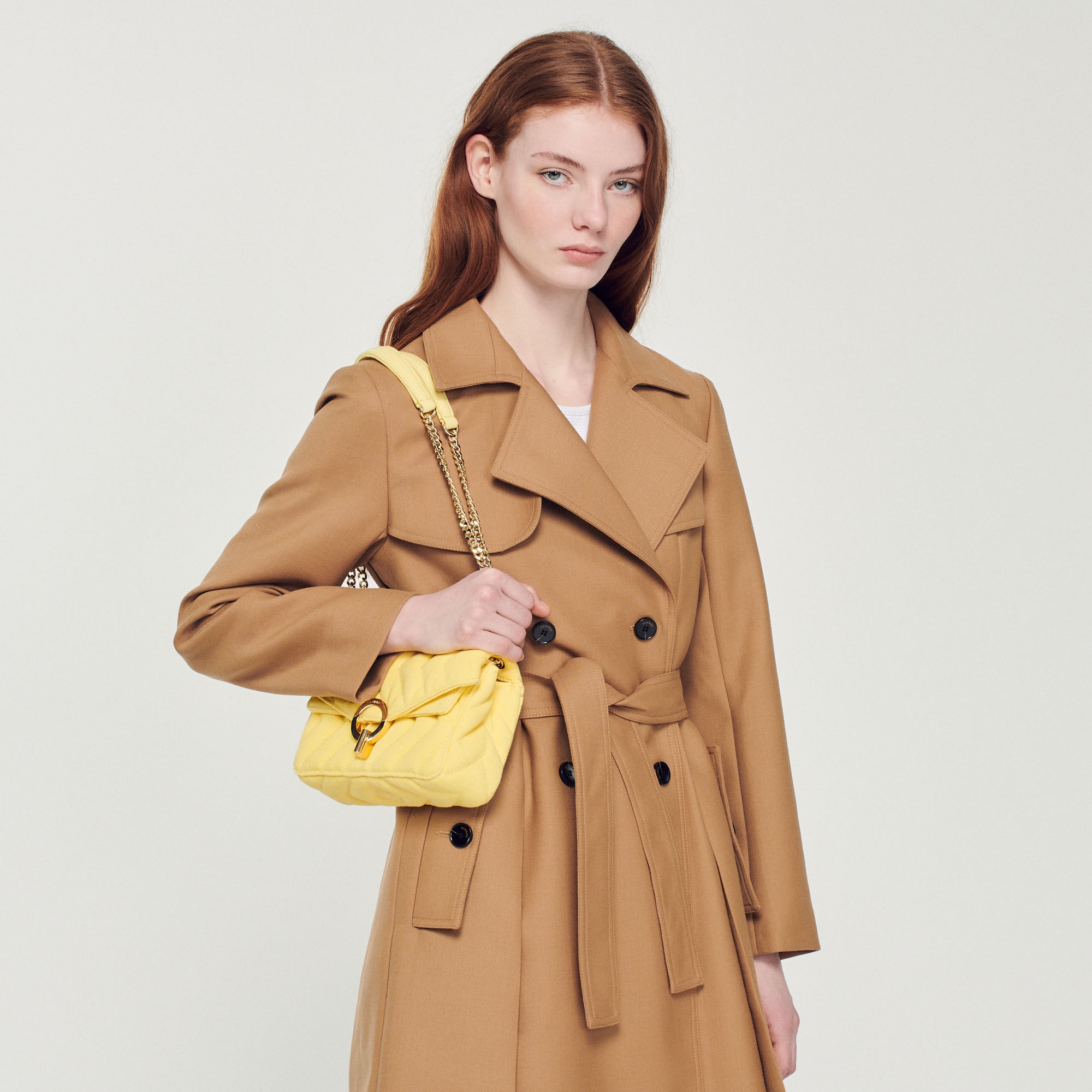LONG TRENCH-STYLE COAT - 5