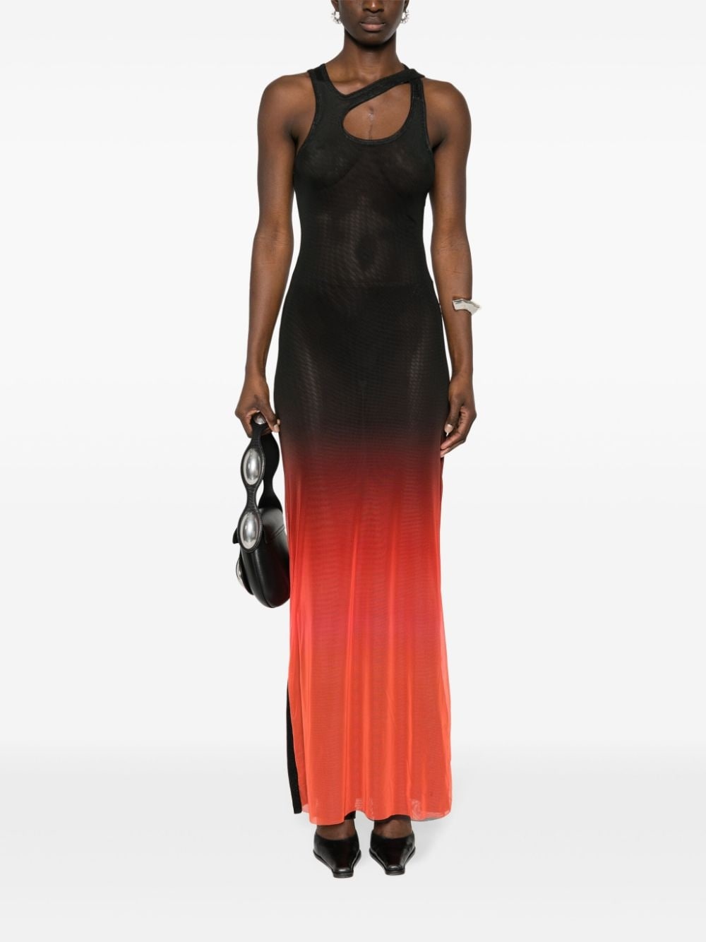 ombrÃ©-effect asymmetric dress - 2