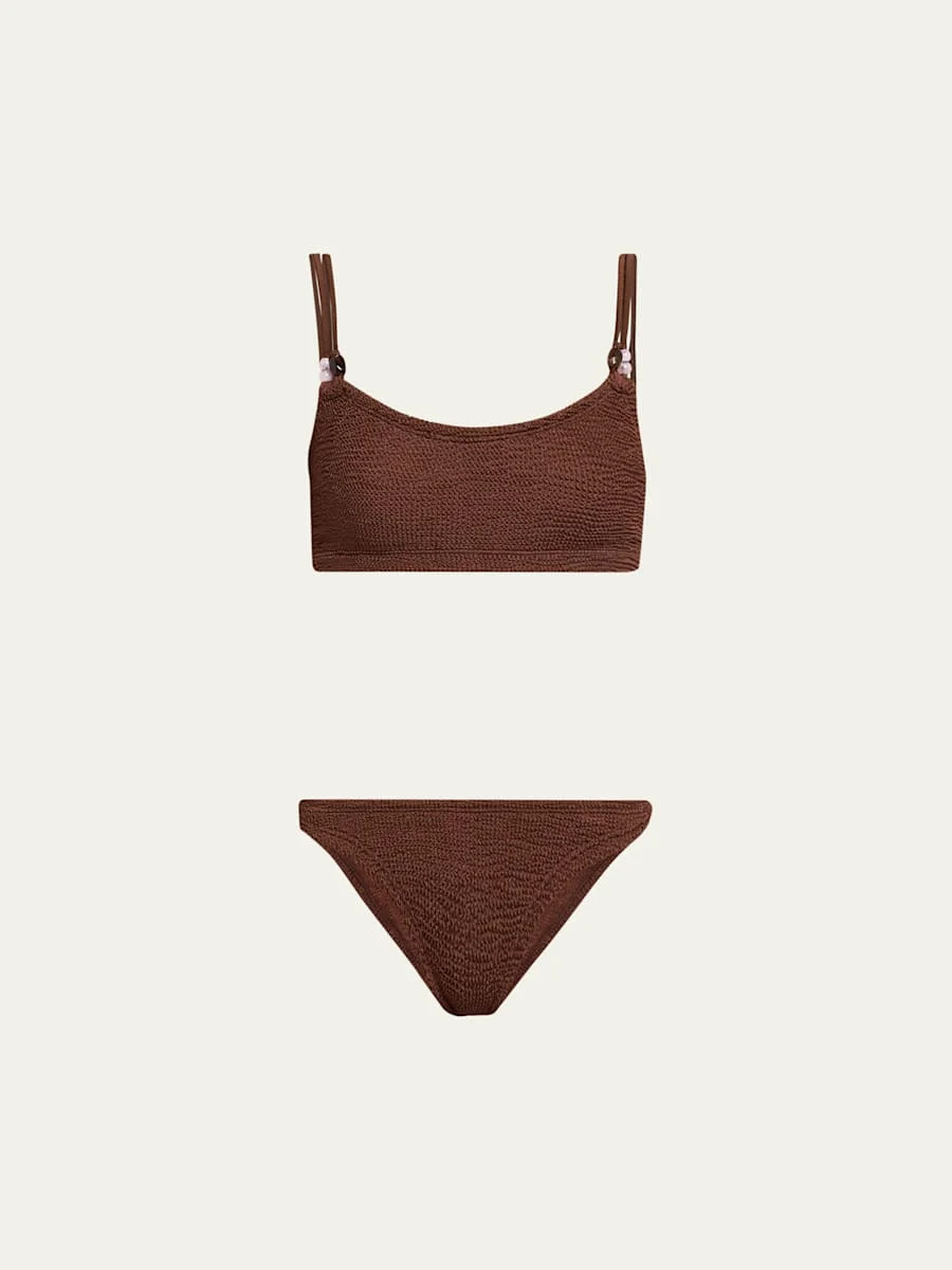 Cassie Beaded Two-Piece Swimsuit - 1