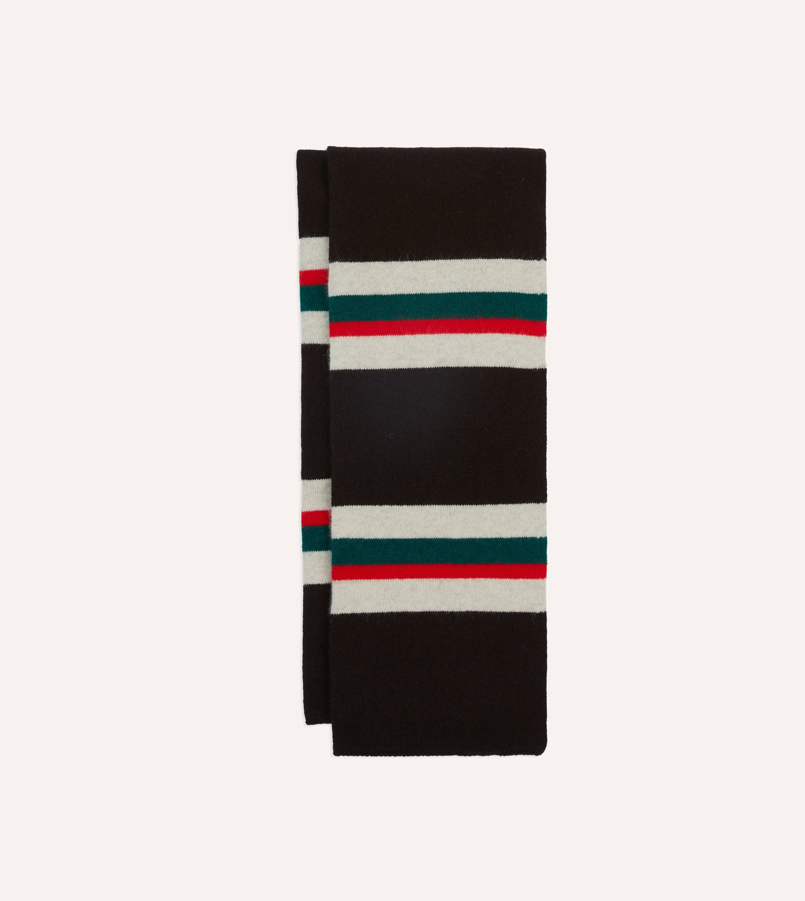 Brown, Red and Green Stripe Geelongora Tubular Scarf - 1