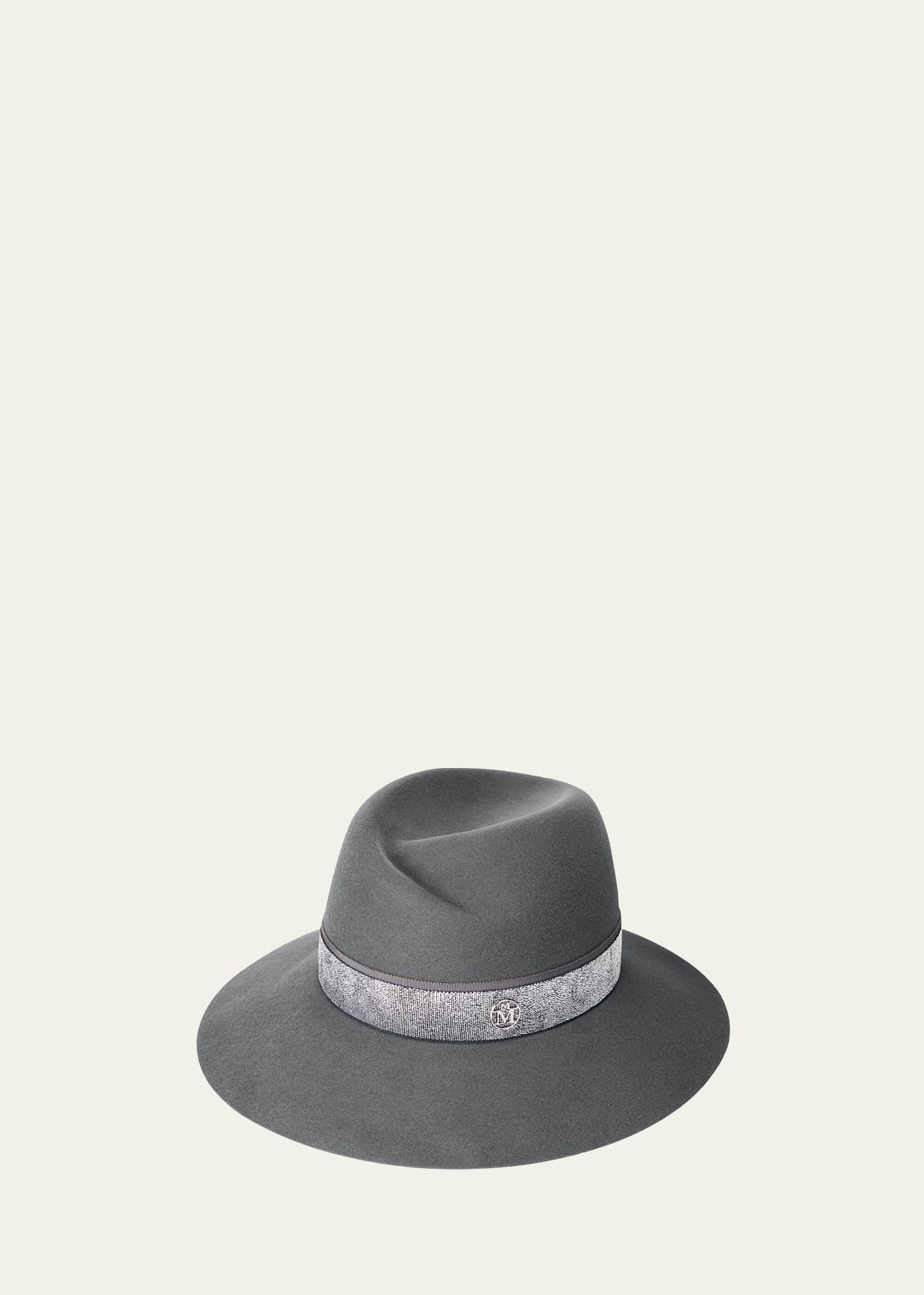 Virginie Fairy Dust Wool Felt Fedora Hat - 1