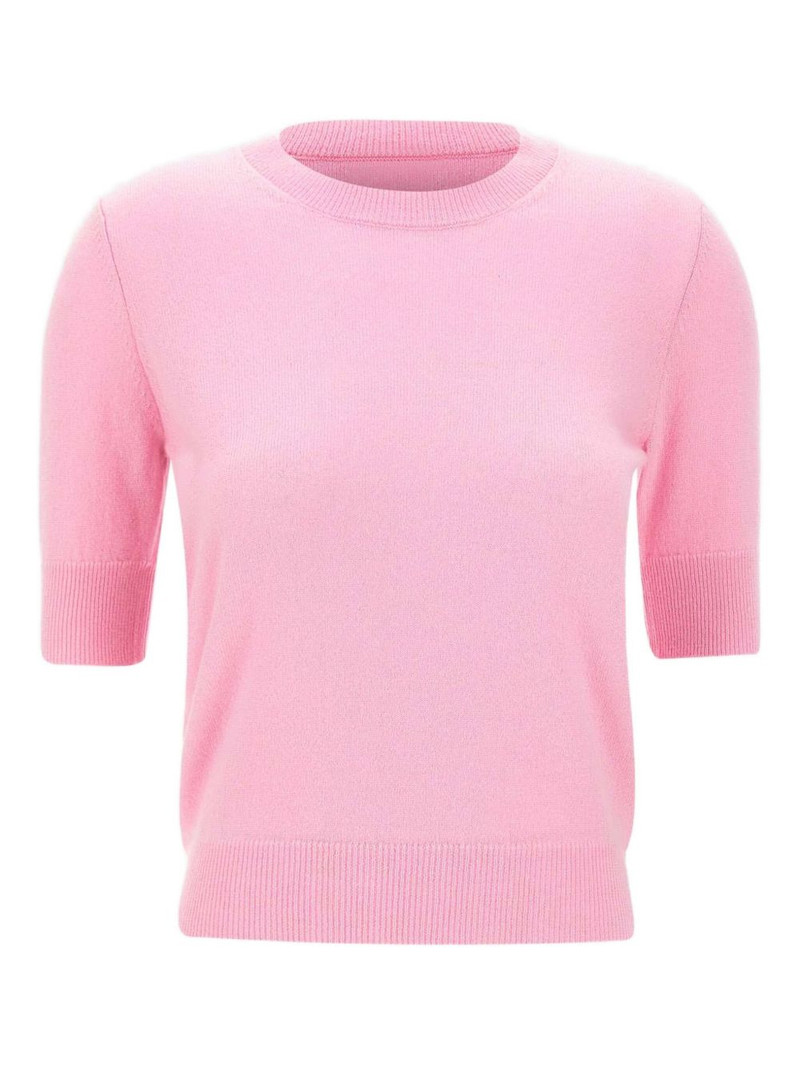 short-sleeve crew-neck sweater 1