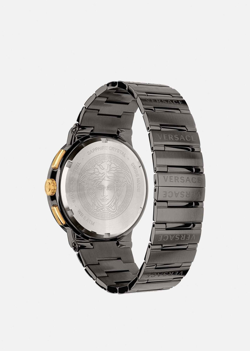 VERSACE Greca Logo Chrono Watch outlook