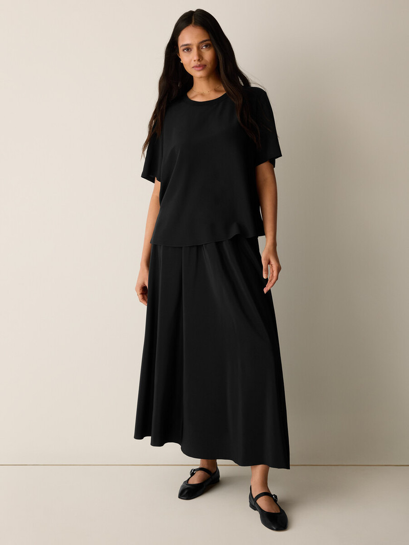 Silk Crepe de Chine Bold Tee 3