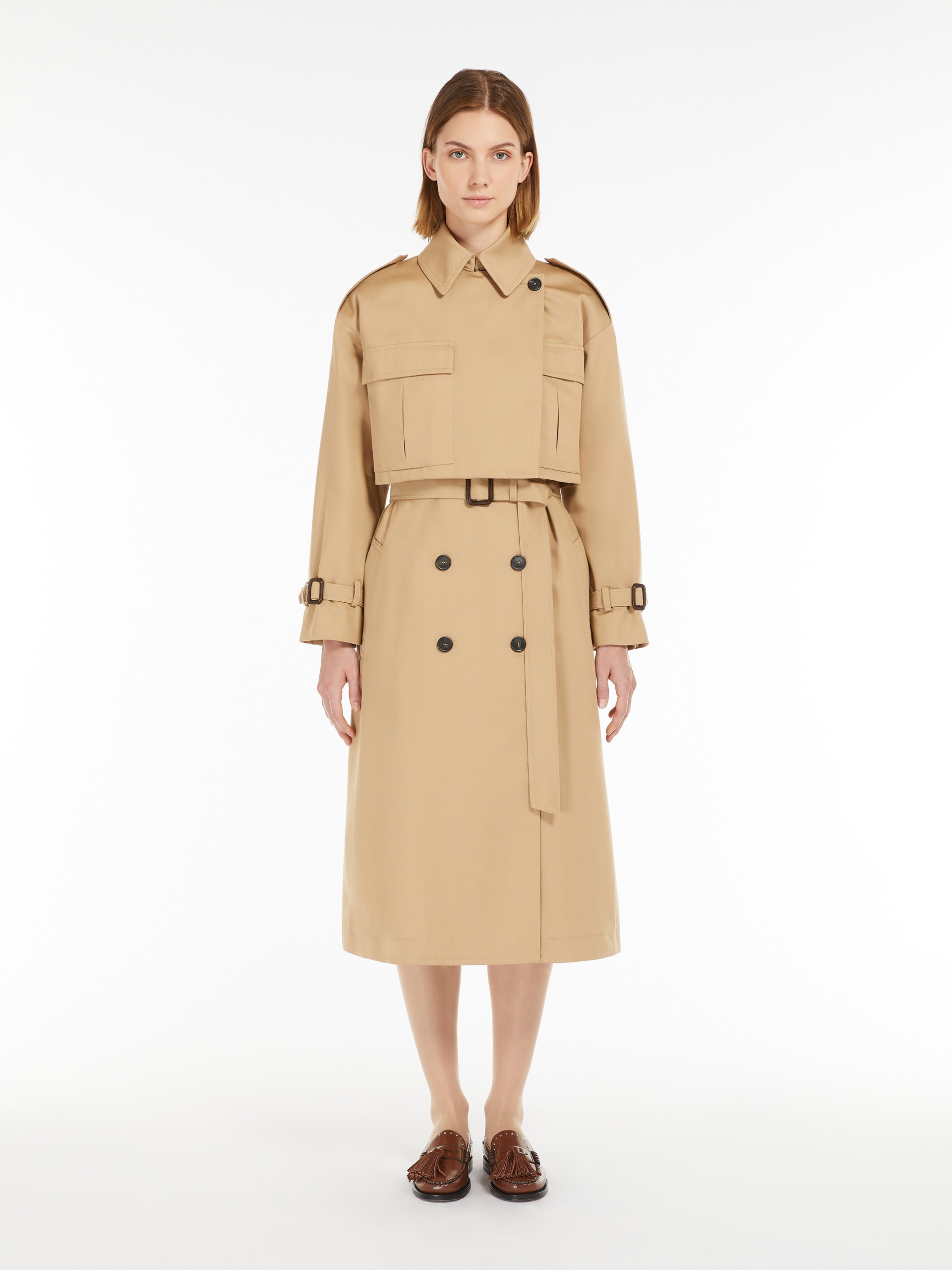 VIVETTA Water-repellent gabardine trench coat set - 3