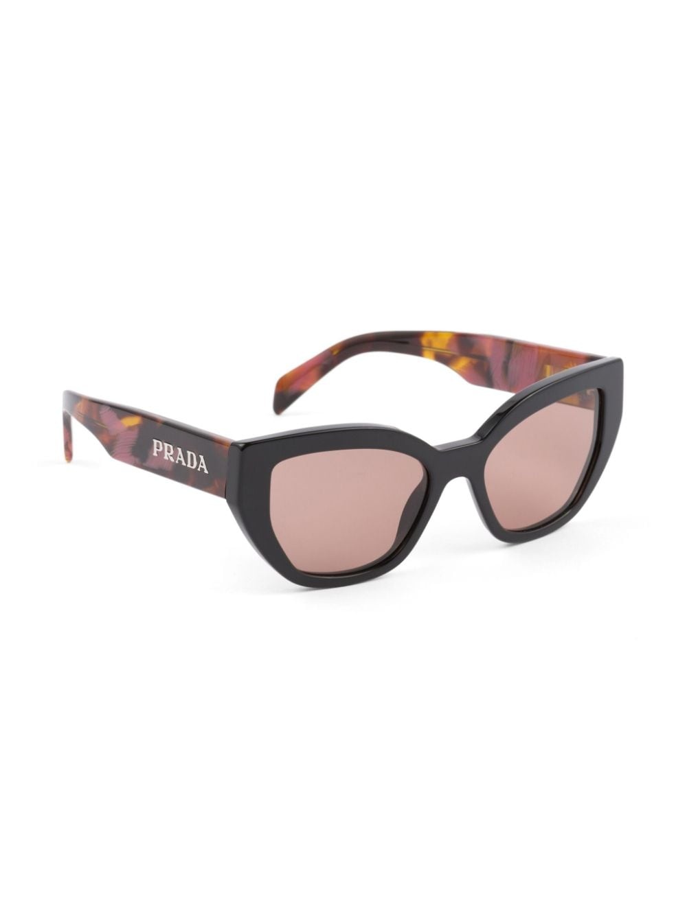 tortoiseshell-effect cat-eye sunglasses - 3