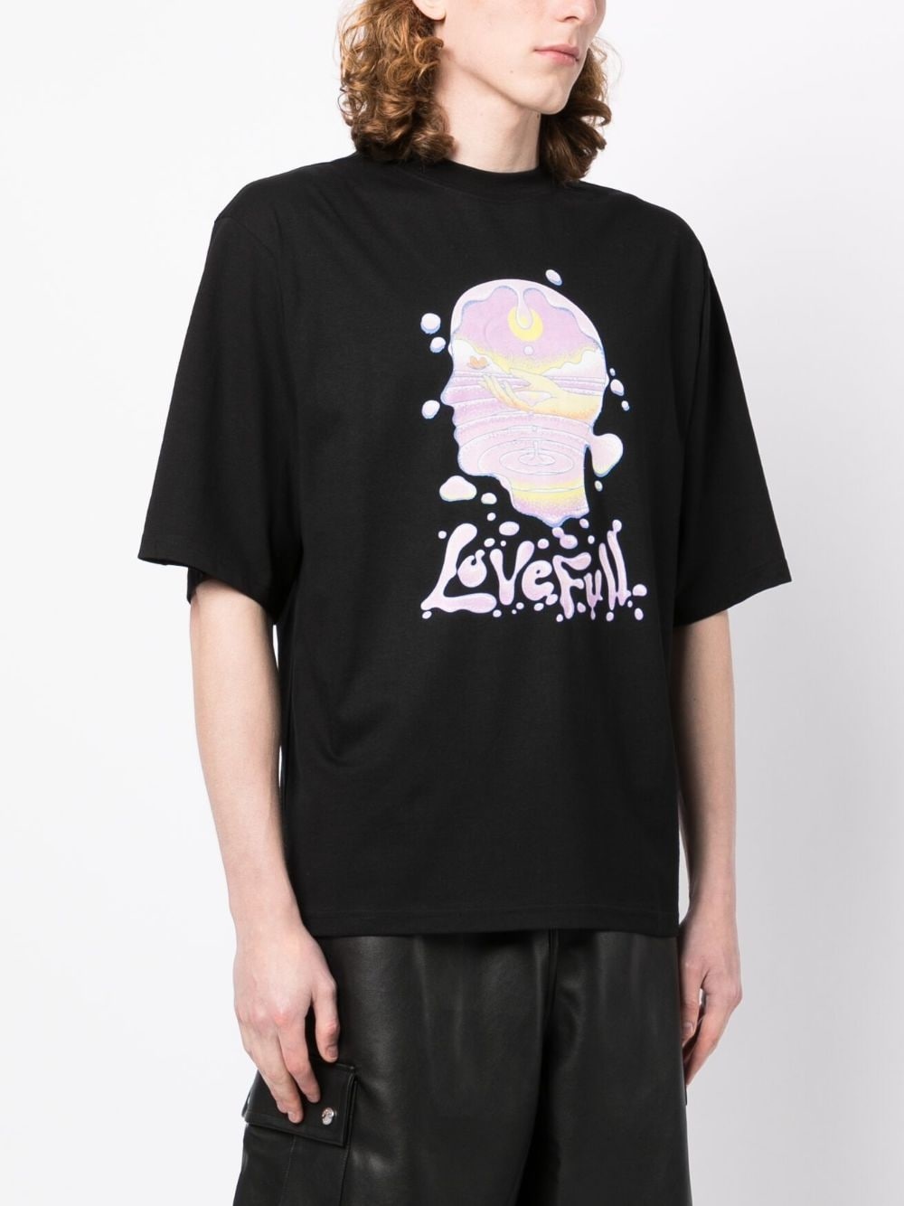 graphic-print crew-neck T-shirt - 3