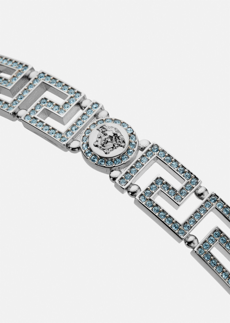 Crystal Medusa Greca Choker Necklace 2