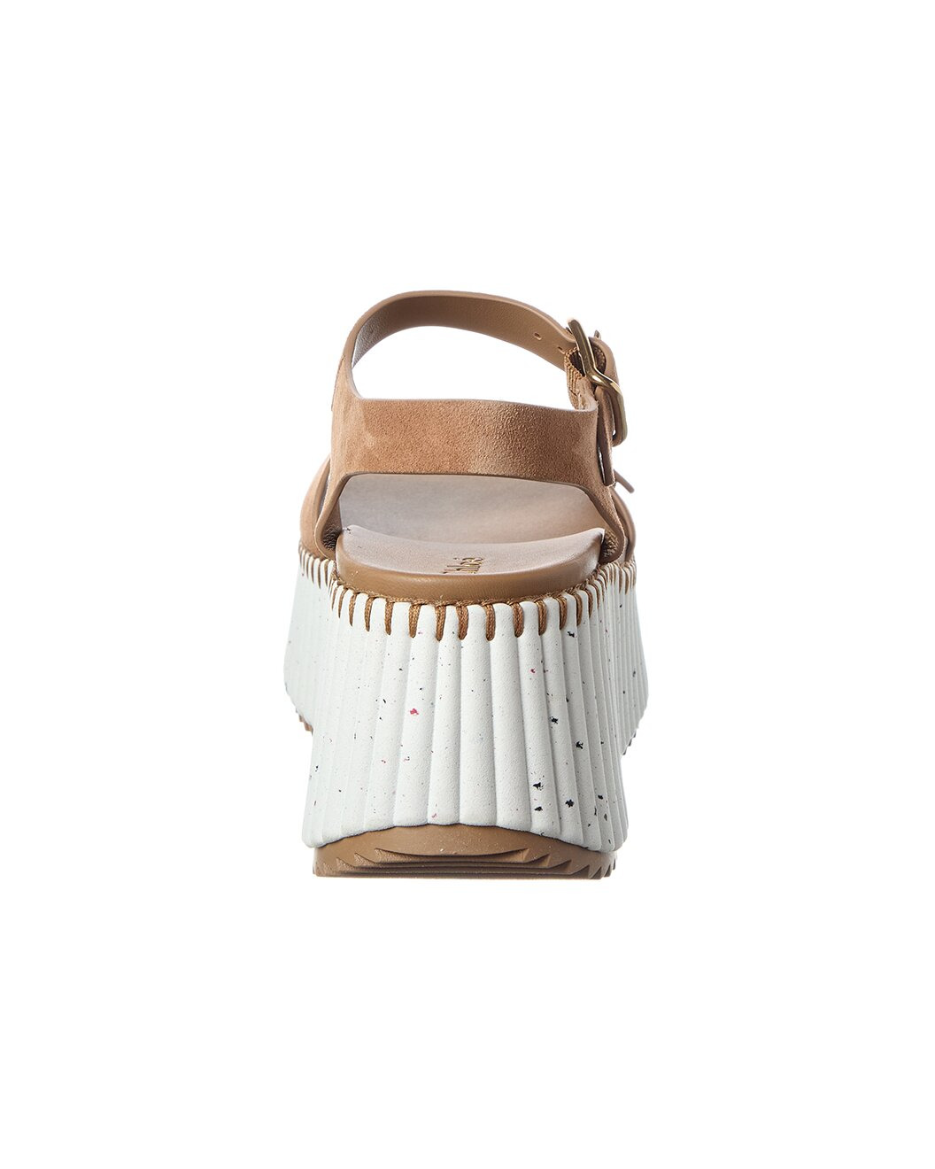 Chloé Nama Suede Wedge Sandal - 3