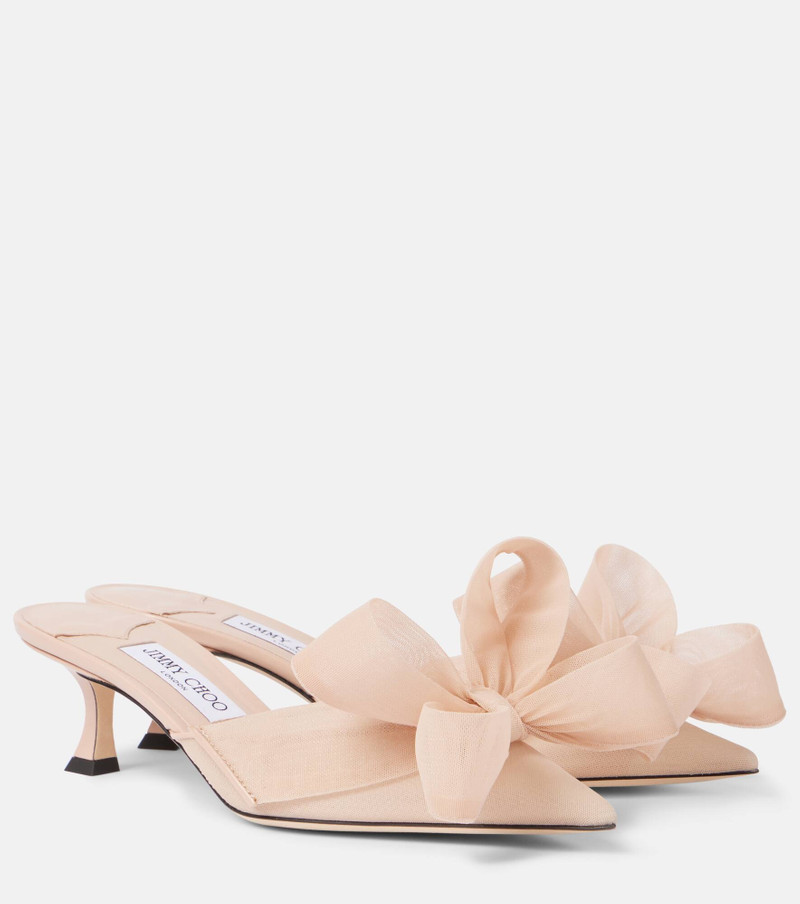 Staz 50 bow-detail mesh mules - 1