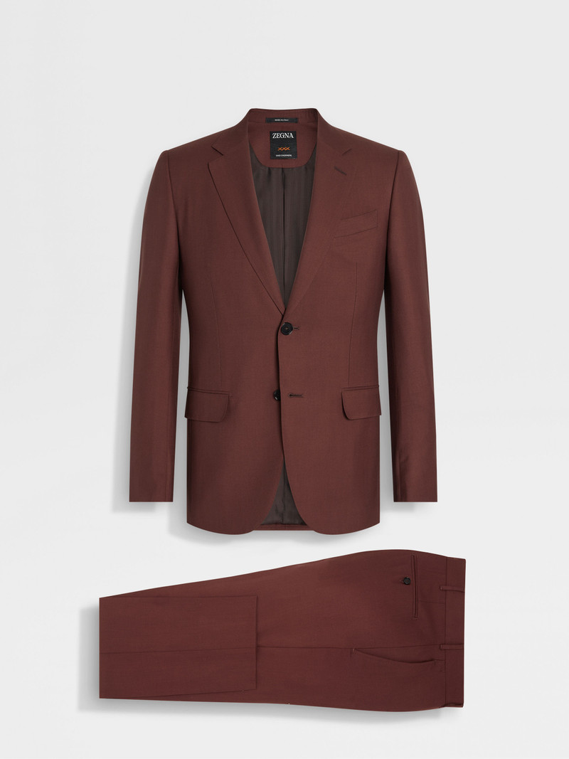ZEGNA BRICK RED OASI CASHMERE SUIT outlook