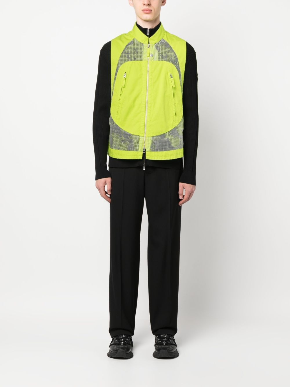 mesh-panel vest - 2